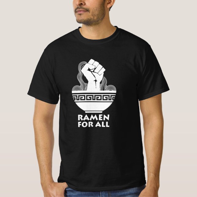 Camiseta Sopa De Noodle Asiática Para Todos Os Amantes De R (Frente)