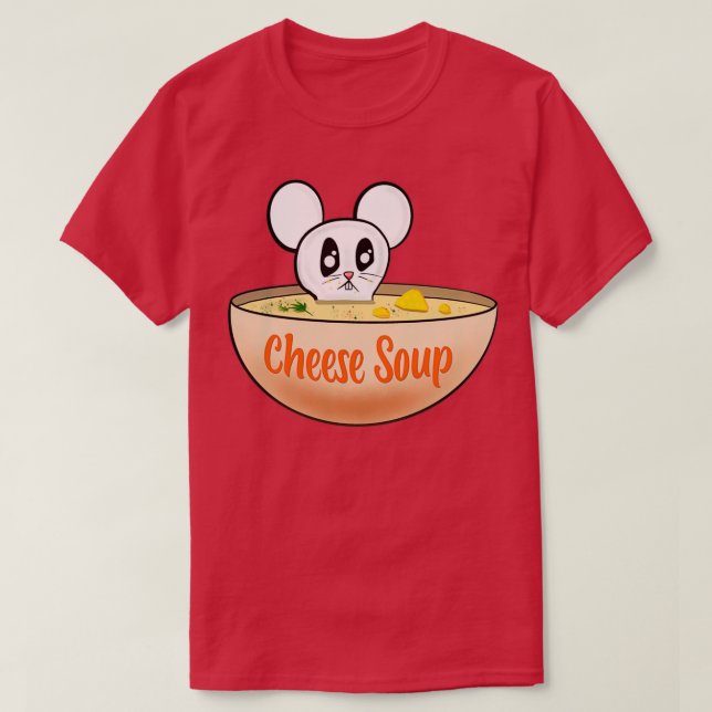 Camiseta Sopa de queijo (Frente do Design)