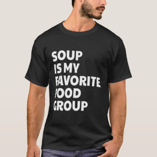 Camiseta Sopa Engraçada É Meu Grupo De Comidas Favorito