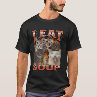 Camiseta Sopa Funny Cat Meme Bootleg Gráfico