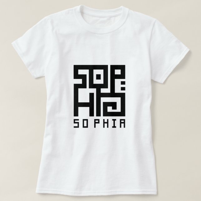 Camiseta Sophia "Sabiduría" (Frente do Design)
