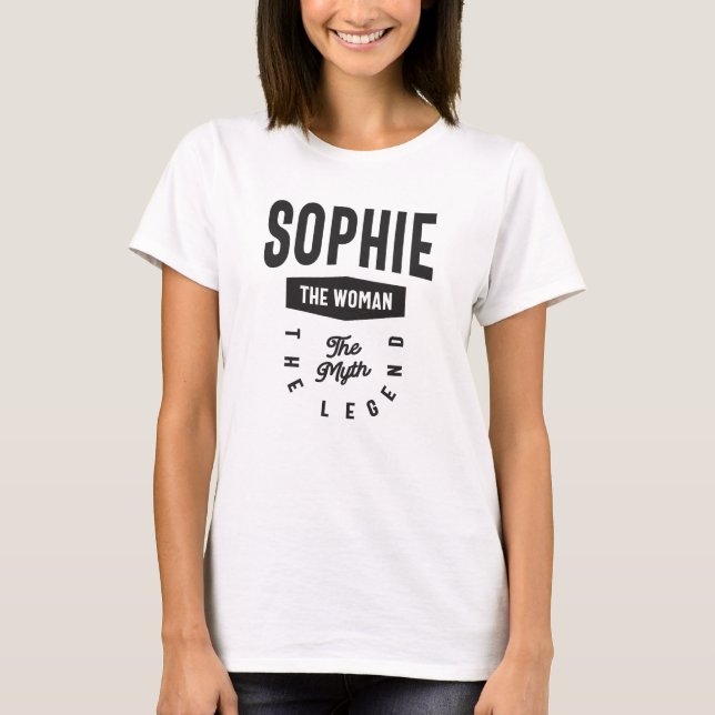 Camiseta Sophie A Mulher O Mito A Lenda (Frente)