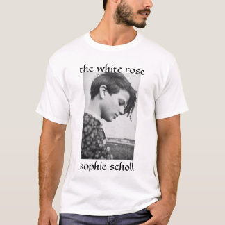 Camiseta SophieScholl, o rosa branco, scholl do sophie