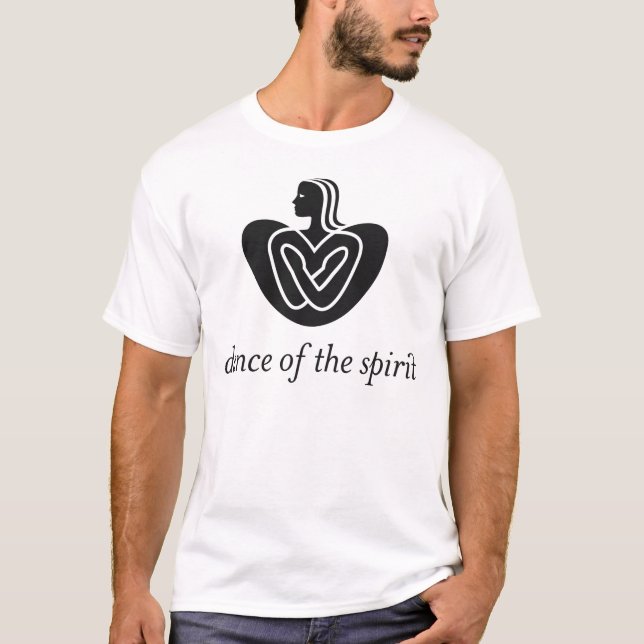 Camiseta "Sophocles " dos PONTOS preto básico & branco (Frente)