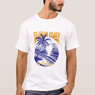 Camiseta Soprado no Verão - Retro Beach Vibes Tee