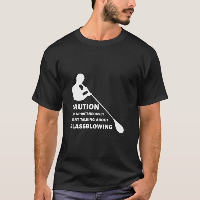 Camiseta Soprar Vidro Engraçado (Frente)