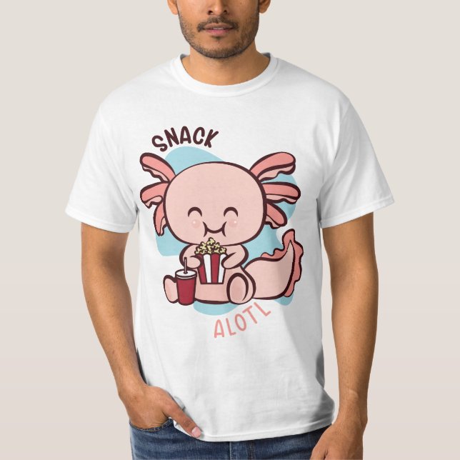 Camiseta Sopro. Axolotl. (Frente)