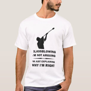 Camiseta Sopro de vidro Não estou discutindo, só estou expl