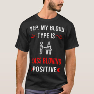 Camiseta Sopro de Vidro Tipo Sanguíneo Vidro Sopro Vidracei