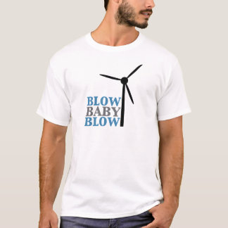 Camiseta sopro do bebê do sopro (energias eólicas)