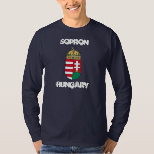 Camiseta Sopron, Hungria com brasão