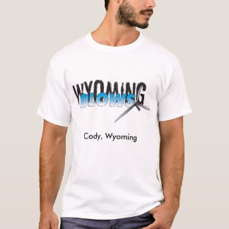 Camiseta Sopros de Wyoming/Cody, Wyoming