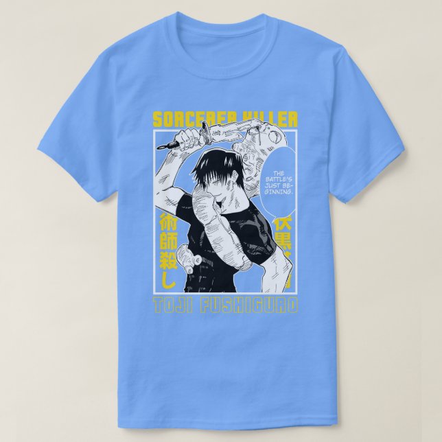 Camiseta Sorcerer Killer Toji Fanart (Frente do Design)