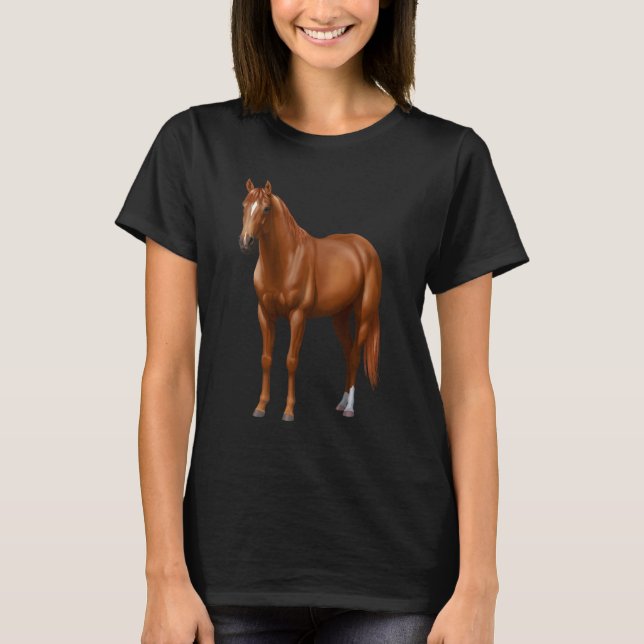 Camiseta Sorrel Quarter Horse Stallion (Frente)