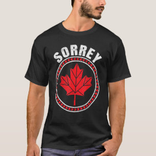 Camiseta Sorrey Canada Day Mapepae Leaf Proud Canuck