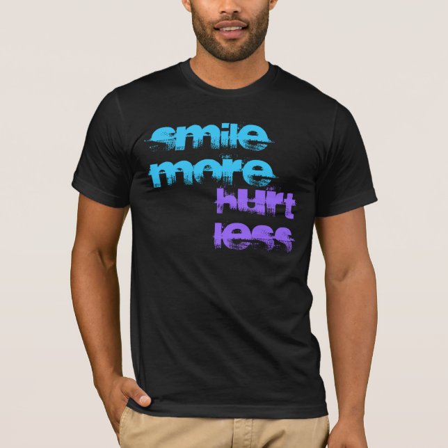 Camiseta Sorri mais dano menos T (Frente)
