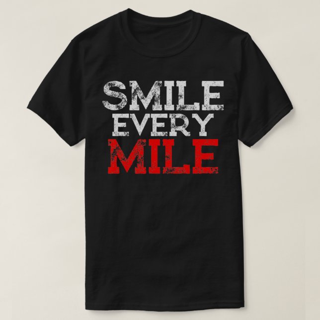 Camiseta Sorria a cada milha (Frente do Design)