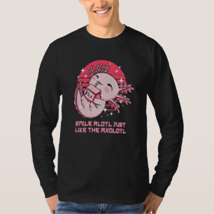 Camiseta Sorria Alotl Assim Como os Ditados do Axolote Sala