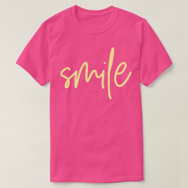 Camiseta Sorria Amarelo (Frente do Design)