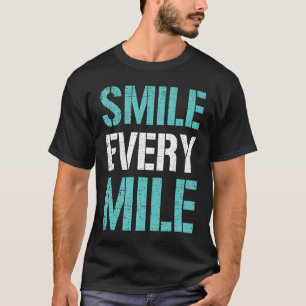 Camiseta Sorria Cada Milha Engraçado Runner