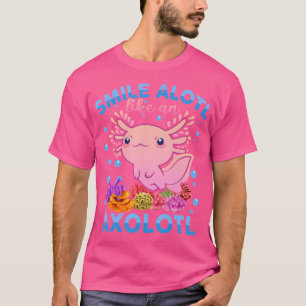 Camiseta Sorria Como Uma Salamander Rapariga Axolotl