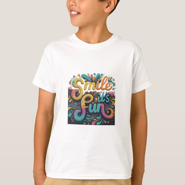 Camiseta Sorria É Divertido (Frente)