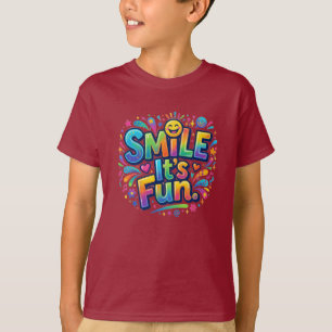 Camiseta Sorria É Divertido – Gráfico de Vibrações