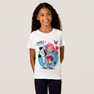 Camiseta Sorria e fique feliz - Mantenha-se positivo e faça
