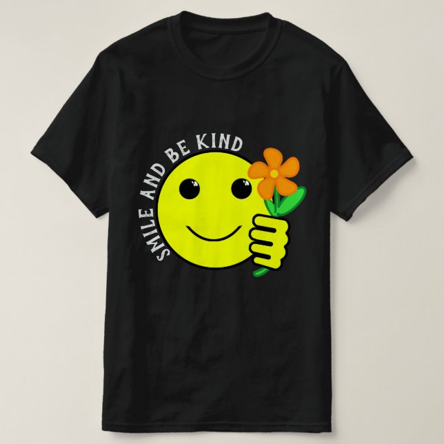 Camiseta Sorria e seja amistoso (Frente do Design)