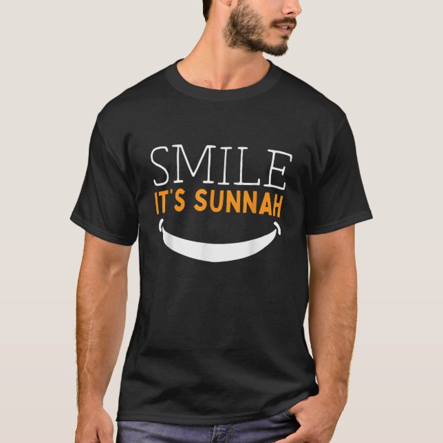 Camiseta Sorria É Sunnah Islâmico Muçulmano (Frente)