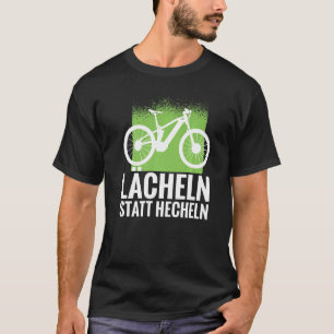 Camiseta Sorria em vez da bicicleta E e e mountain bike
