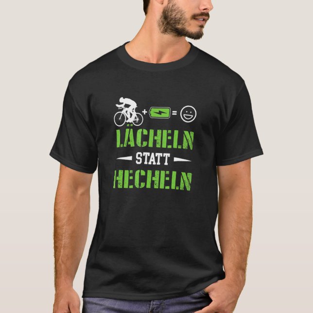 Camiseta Sorria Em Vez De Plantar Ebike Bicyc (Frente)