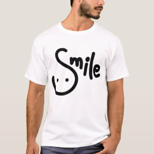 Camiseta Sorria escrevendo