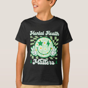 Camiseta Sorria Feliz Rosto Flor Flor Cuja Saúde Mental Est