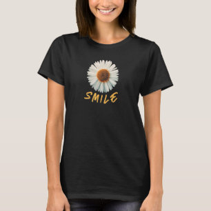 Camiseta Sorria Grande Margarida flor feliz Fãs do Daisies