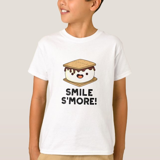 Camiseta Sorria Mais Engraçada Comida Pun (Frente)
