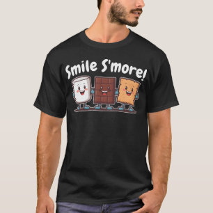 Camiseta Sorria Mais para Amantes de Smores e Amantes de Ac