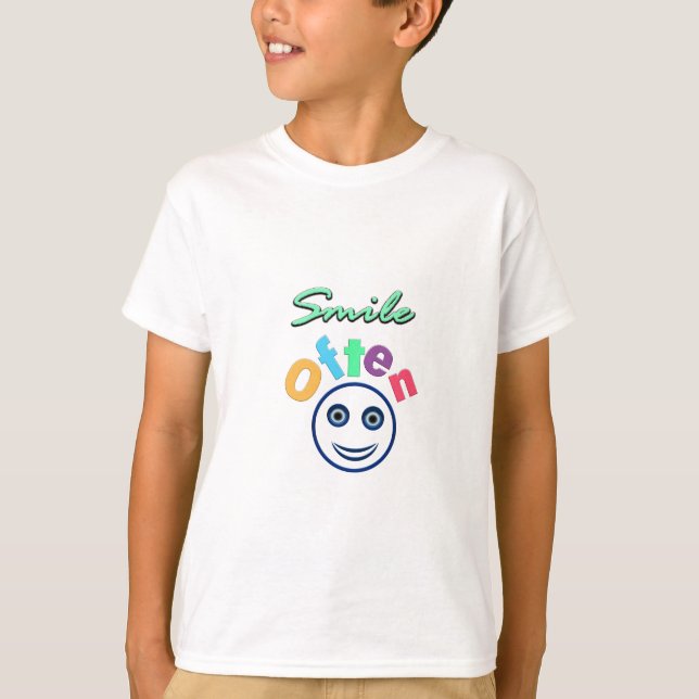 Camiseta Sorria muitas vezes (Frente)