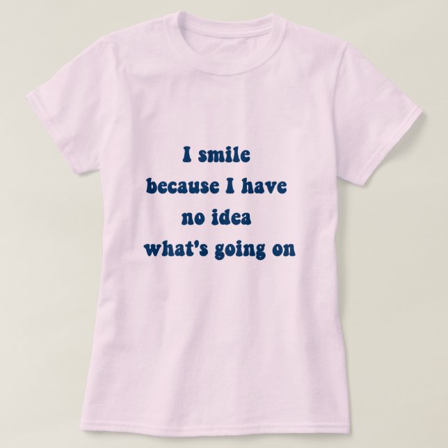 Camiseta Sorria na T-Shirt (Frente do Design)