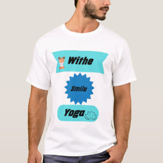 Camiseta "Sorria Profundamente e Respira em uma Mulher Ioga