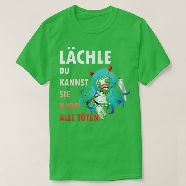 Camiseta Sorria Que Você Não Pode Matar-Los Todos Menina Ce (Frente do Design)