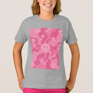Camiseta Sorria - Rosa