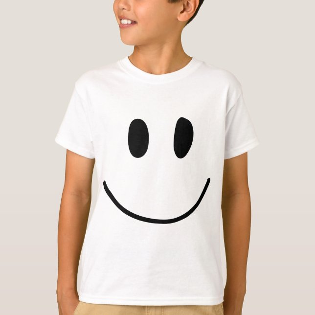 Camiseta Sorria Rosto Feliz Gráfico (Frente)
