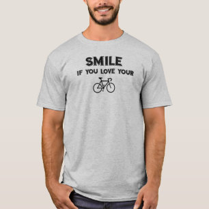 Camiseta Sorria Se Você Ama Sua Bicicleta