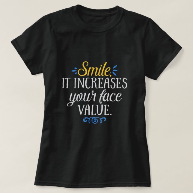 Camiseta Sorria T-Shirt (Frente do Design)