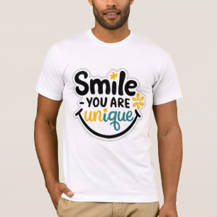 Camiseta Sorria - VOCÊ É Única - Positiva e Inspirativa