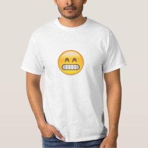 Camiseta Sorrindo a cara com olhos de sorriso Emoji