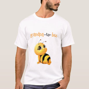 Camiseta Sorrindo Chá de fraldas De Abelhas Vovô Para Ser C