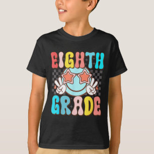 Camiseta Sorrindo com cara retrô da oitava série 8ª série