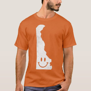 Camiseta Sorrindo em DE Funny Delaware Face Feliz